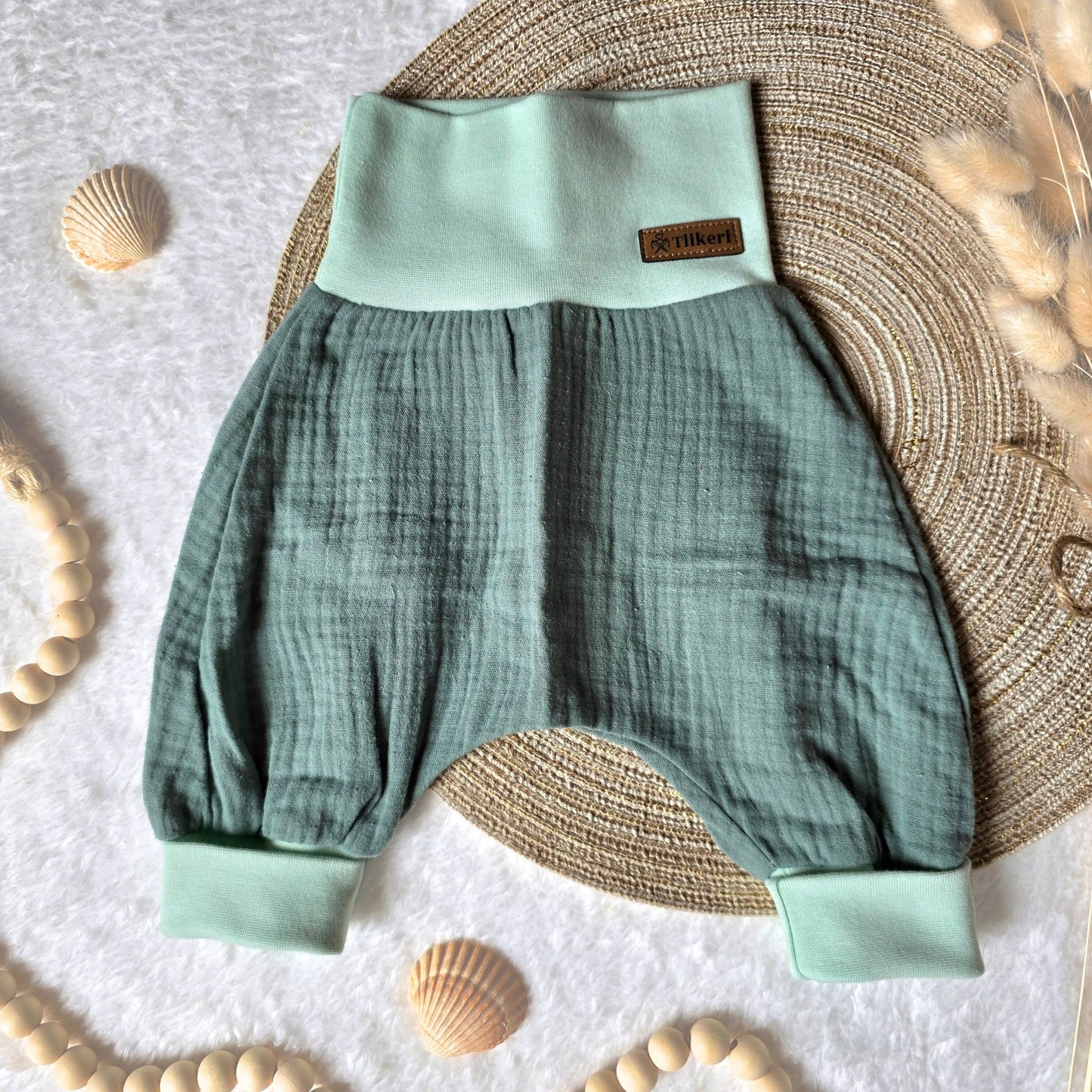 Musselin - Pumphose *Uni* - Wunderzapfen -