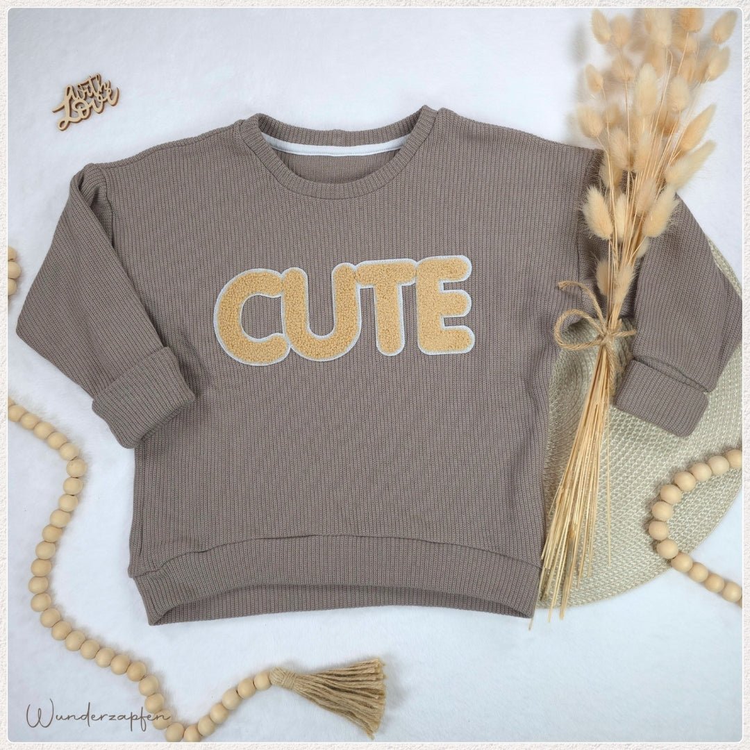 Sweater Levi *Taupe* Gr. 104 - Wunderzapfen -