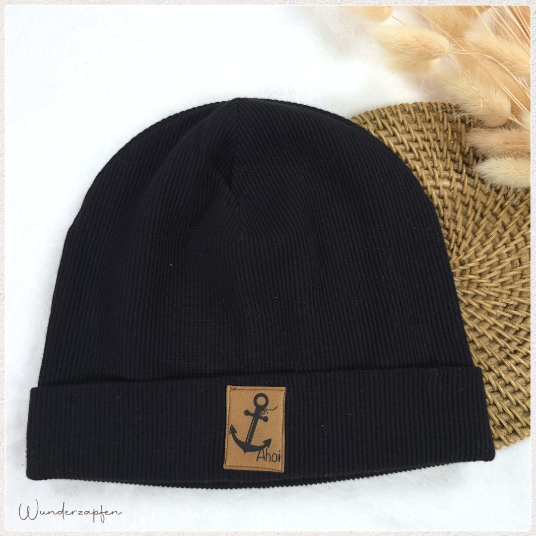 Beanie Ribjersey für KU 50 - 53cm - Wunderzapfen -