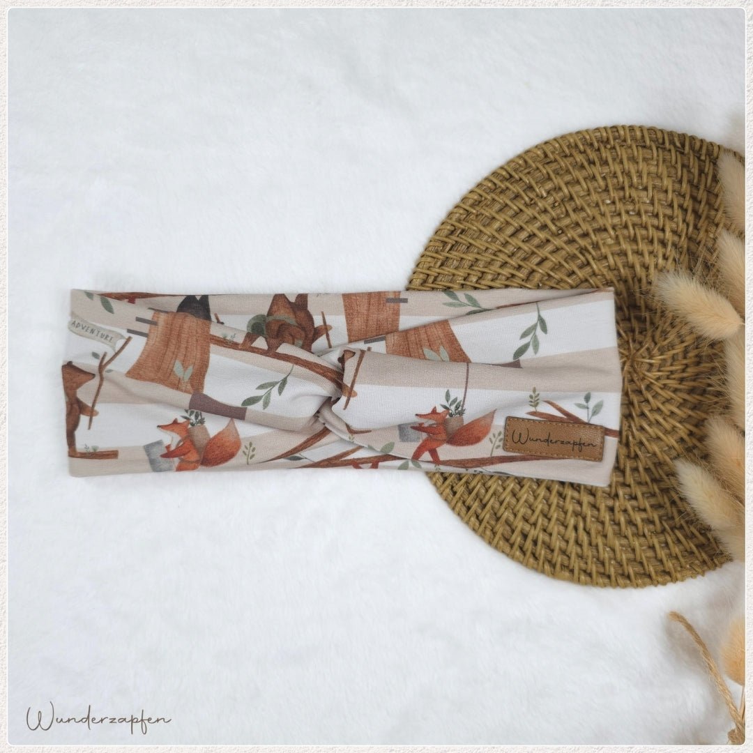 Stirnband *Waldtiere* für KU 52 - 53cm - Wunderzapfen -