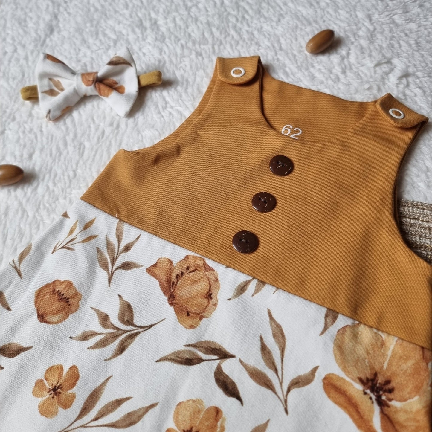 Romper *Yellow Autumn* - Wunderzapfen -