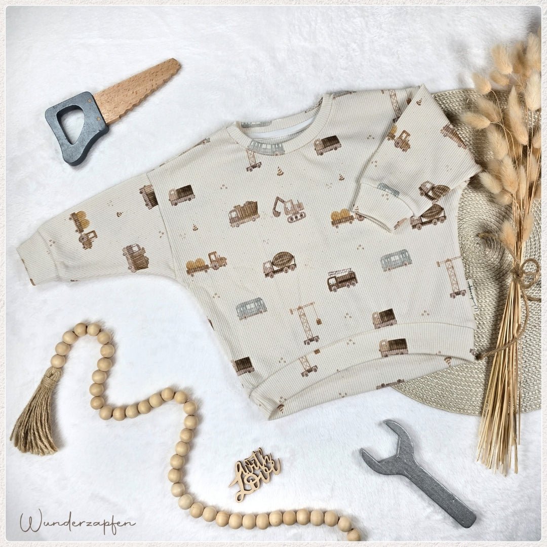 Oversized Sweater *Baustelle* - Wunderzapfen -