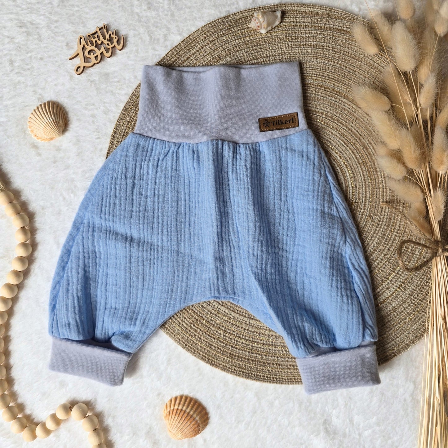 Musselin - Pumphose *Uni* - Wunderzapfen -
