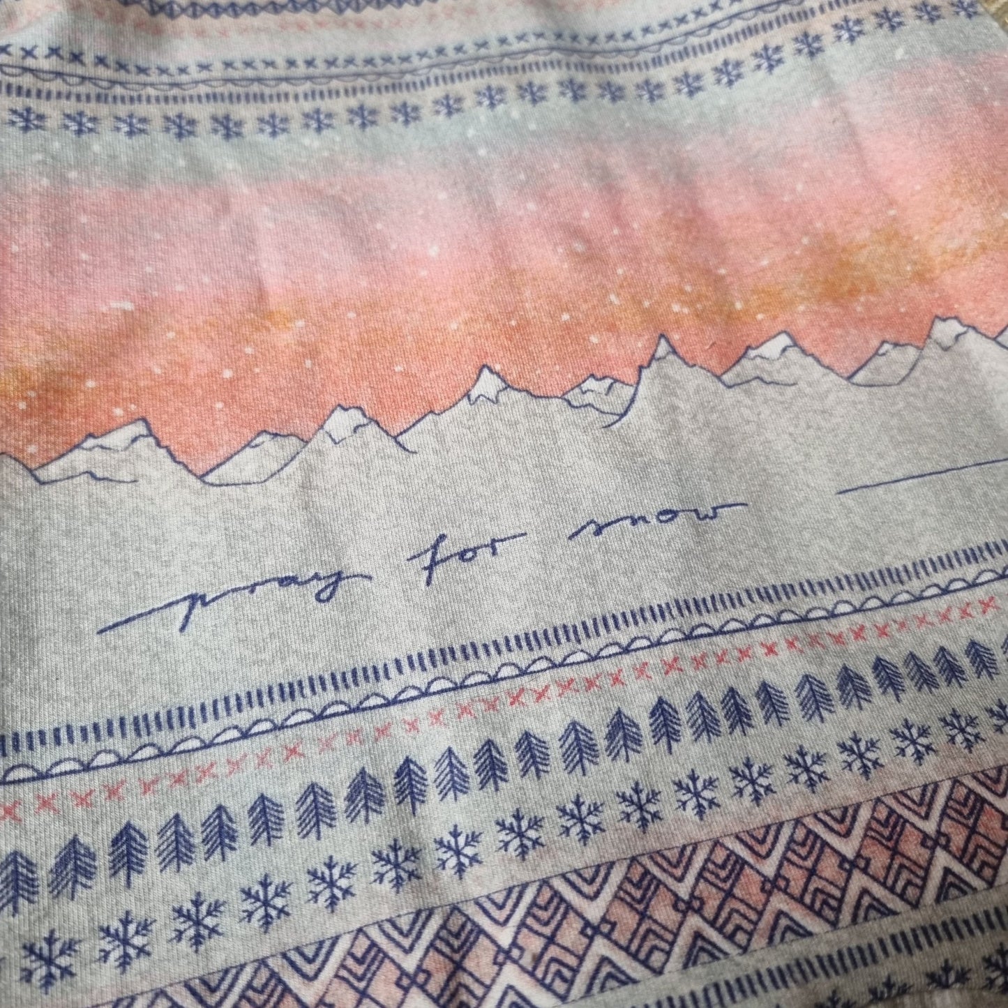 Langarmbody *Pray for Snow* - Wunderzapfen -