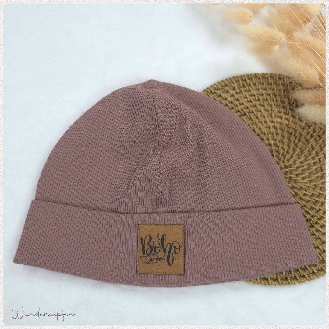 Mütze Feinripp *Clay Pink* - Wunderzapfen -
