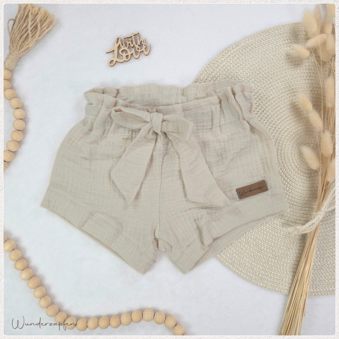 Musselin - Shorts *Beige* - Wunderzapfen -