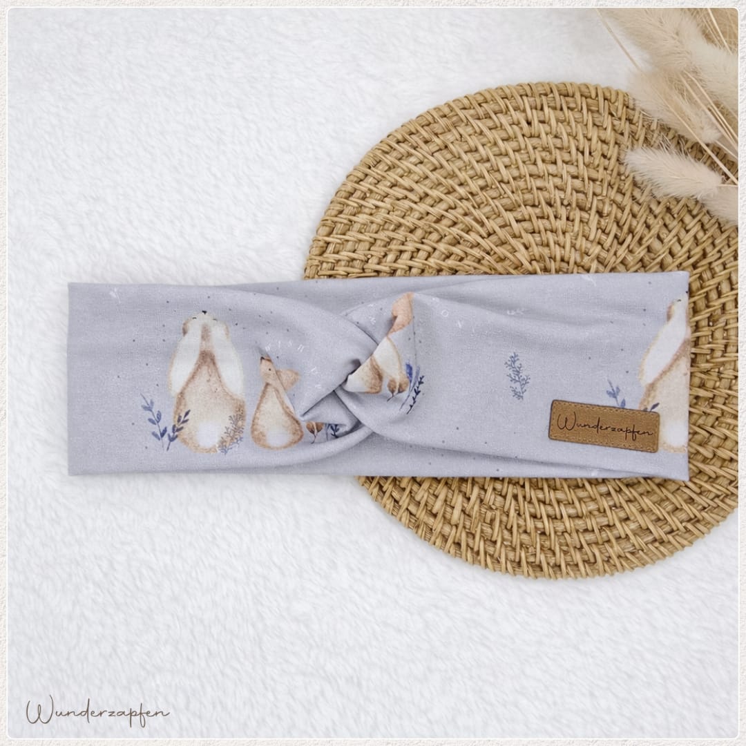 Knotenstirnband *Häschen* - Wunderzapfen -