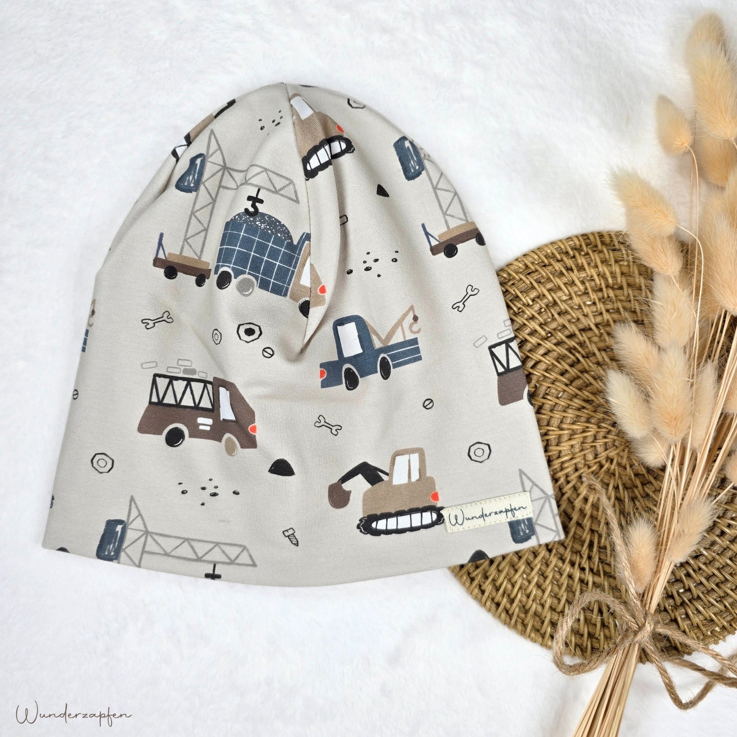 Beanie *Baustelle blau* - Wunderzapfen -