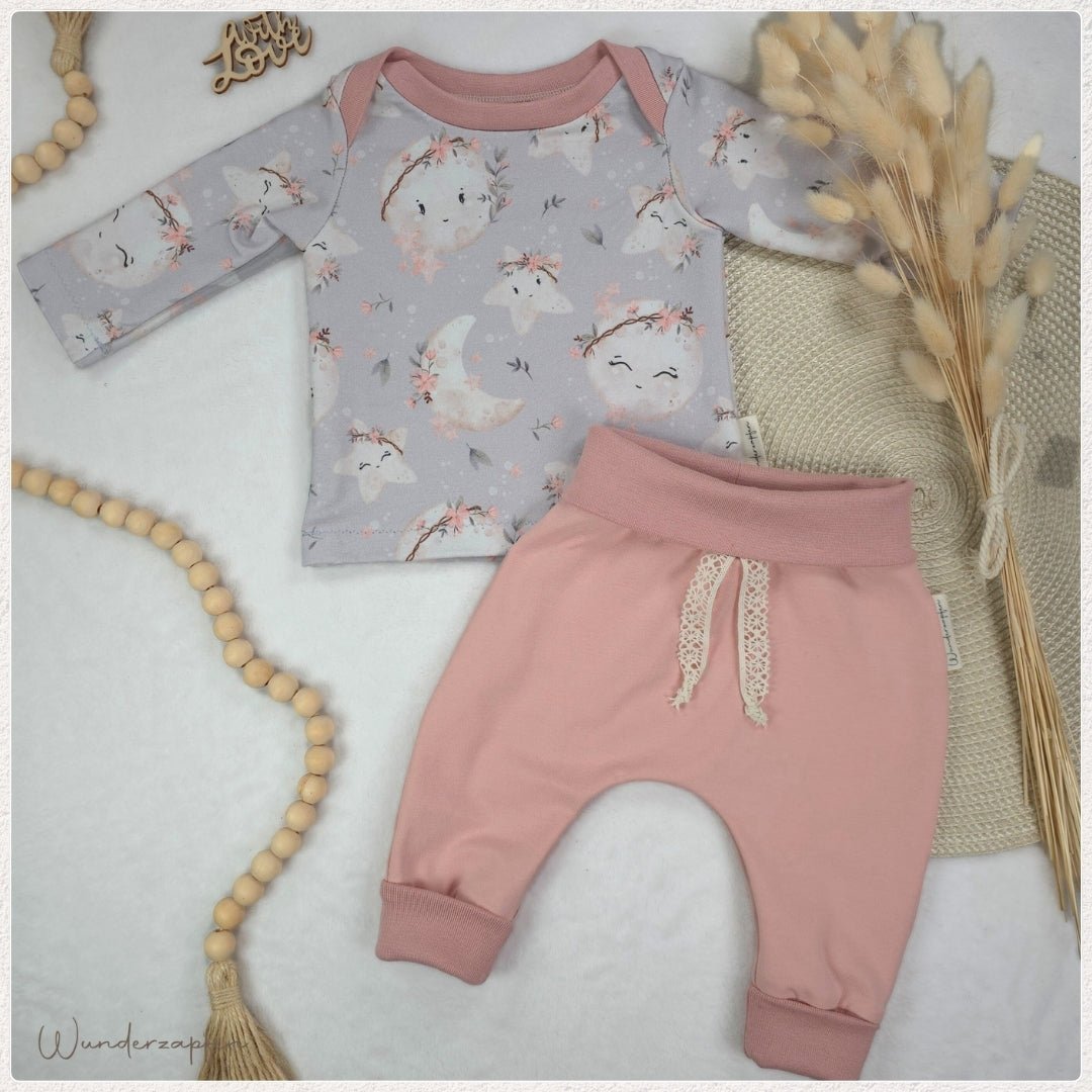 Langarmshirt *Moon and Stars* - Wunderzapfen -