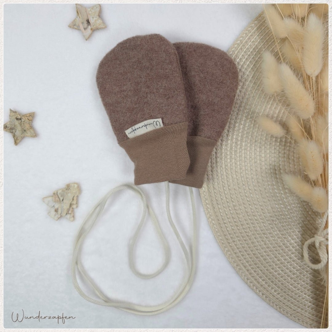 Babyhandschuhe *Taupe* - Wunderzapfen -