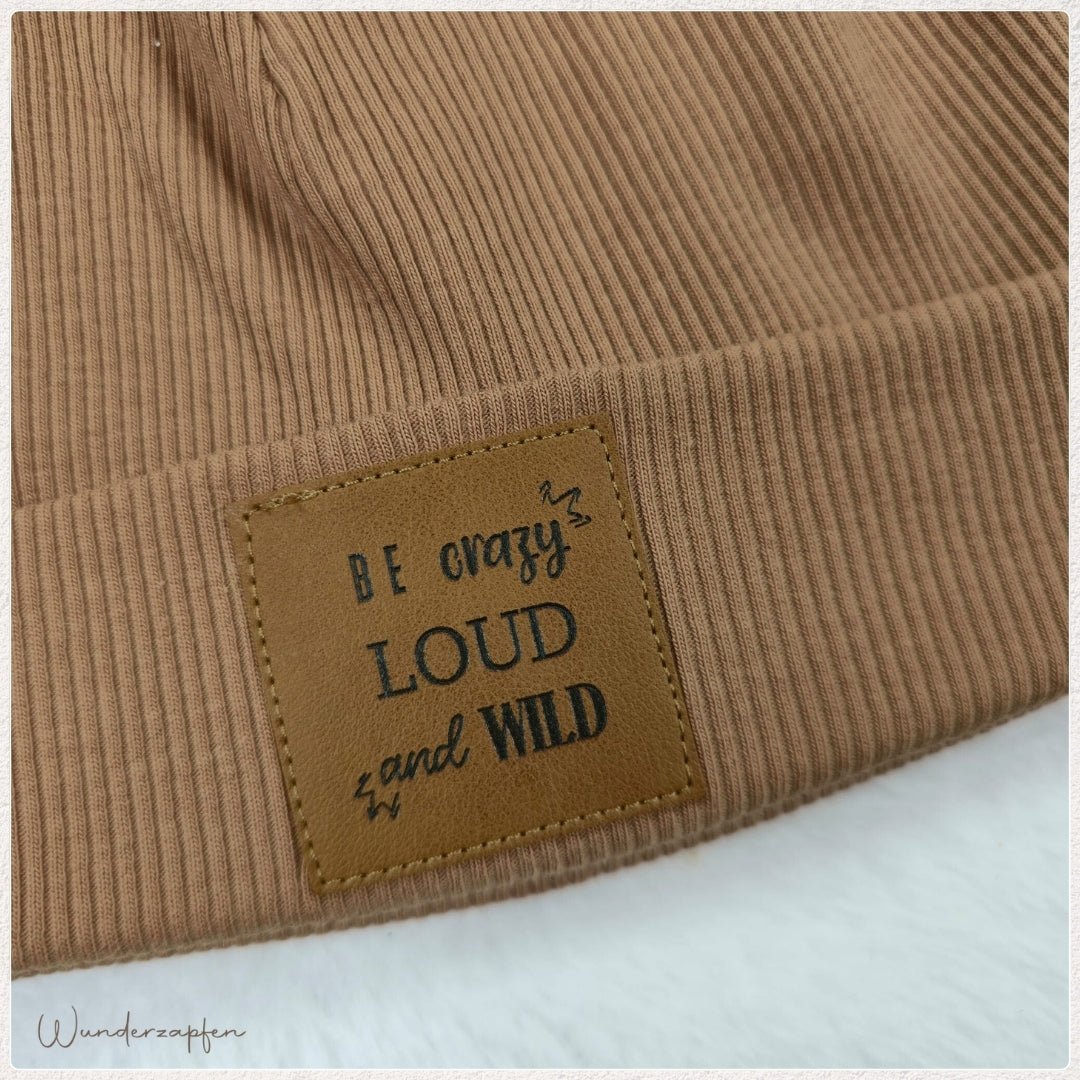 Mütze Feinripp *Taupe* - Wunderzapfen -