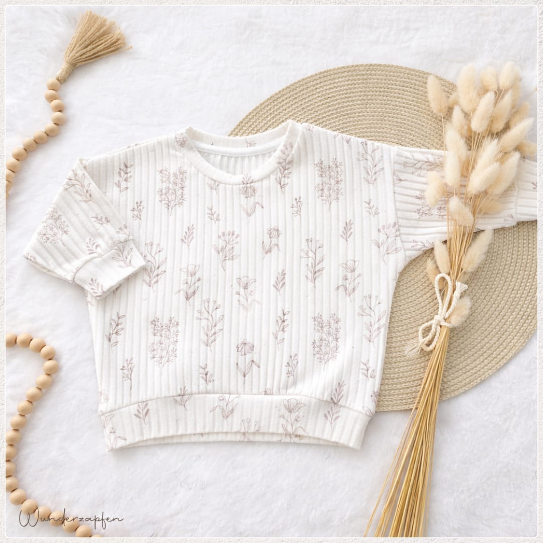 Oversized Sweater *Blume Breitripp* - Wunderzapfen -
