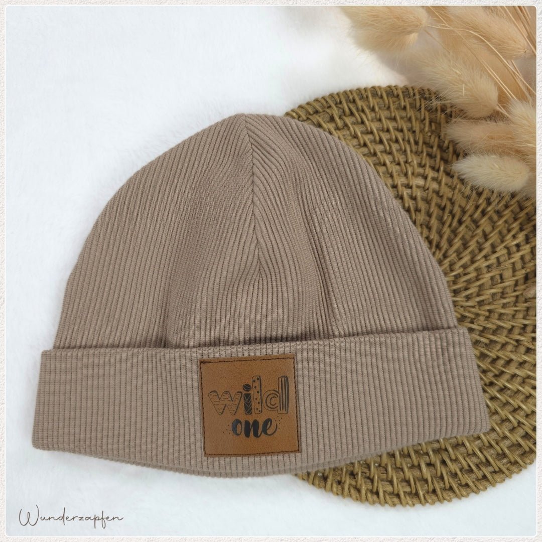 Beanie Ribjersey für KU 42 - 45cm - Wunderzapfen -
