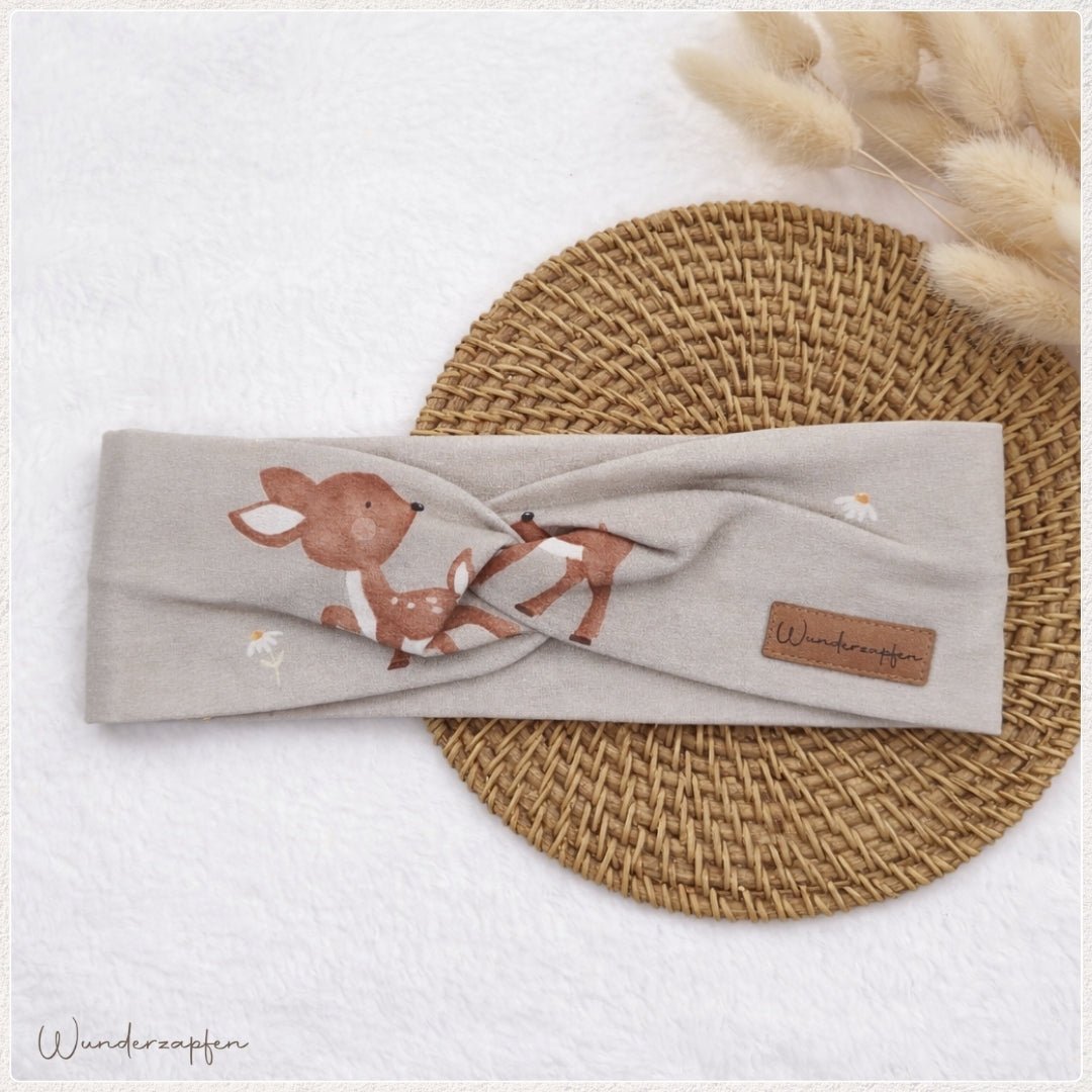 Knotenstirnband *Reh* - Wunderzapfen -