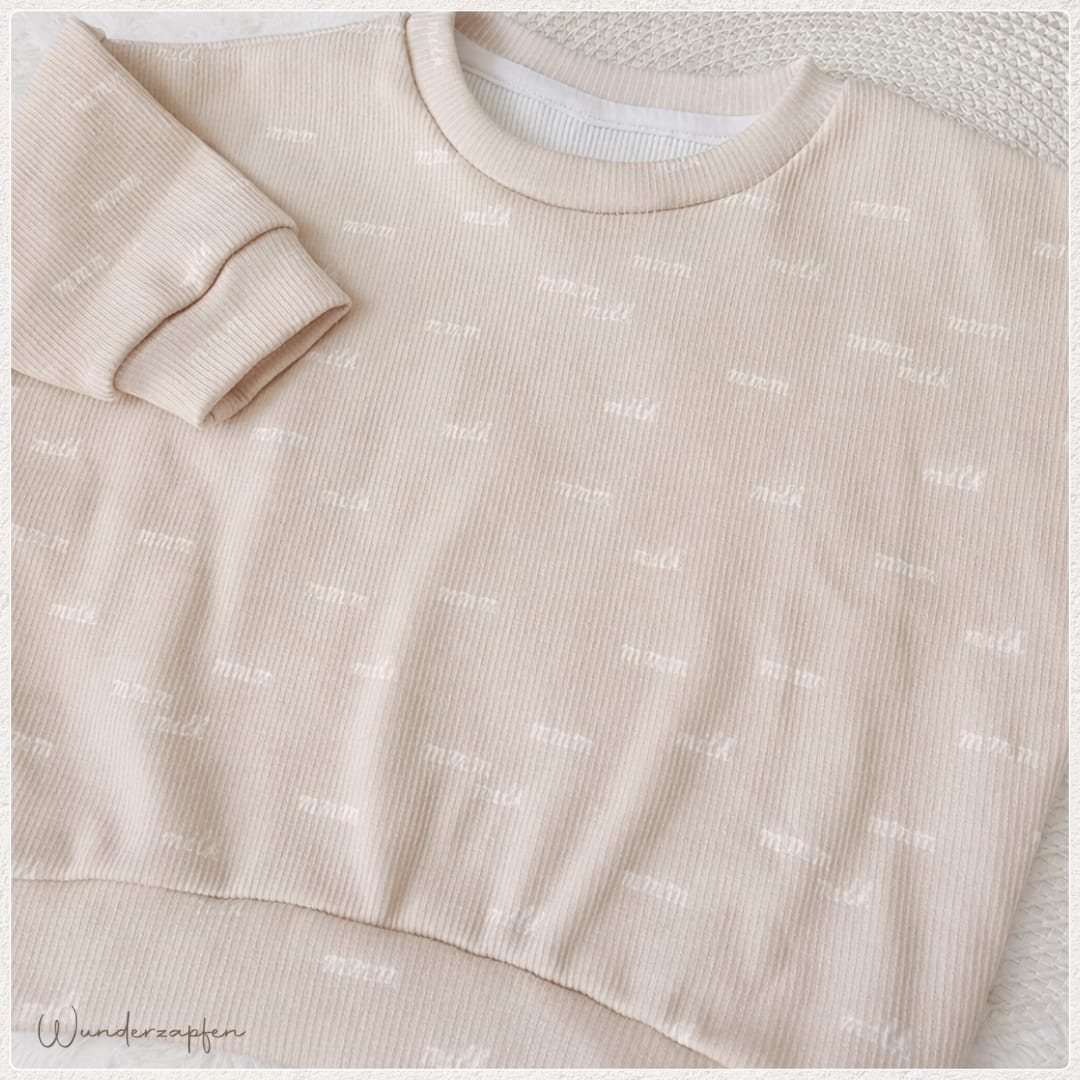 Oversized Sweater *Milk dunkel* - Wunderzapfen - 