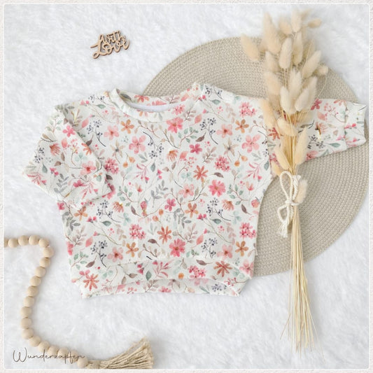 Oversized Sweater *Blumenwiese* - Wunderzapfen - 