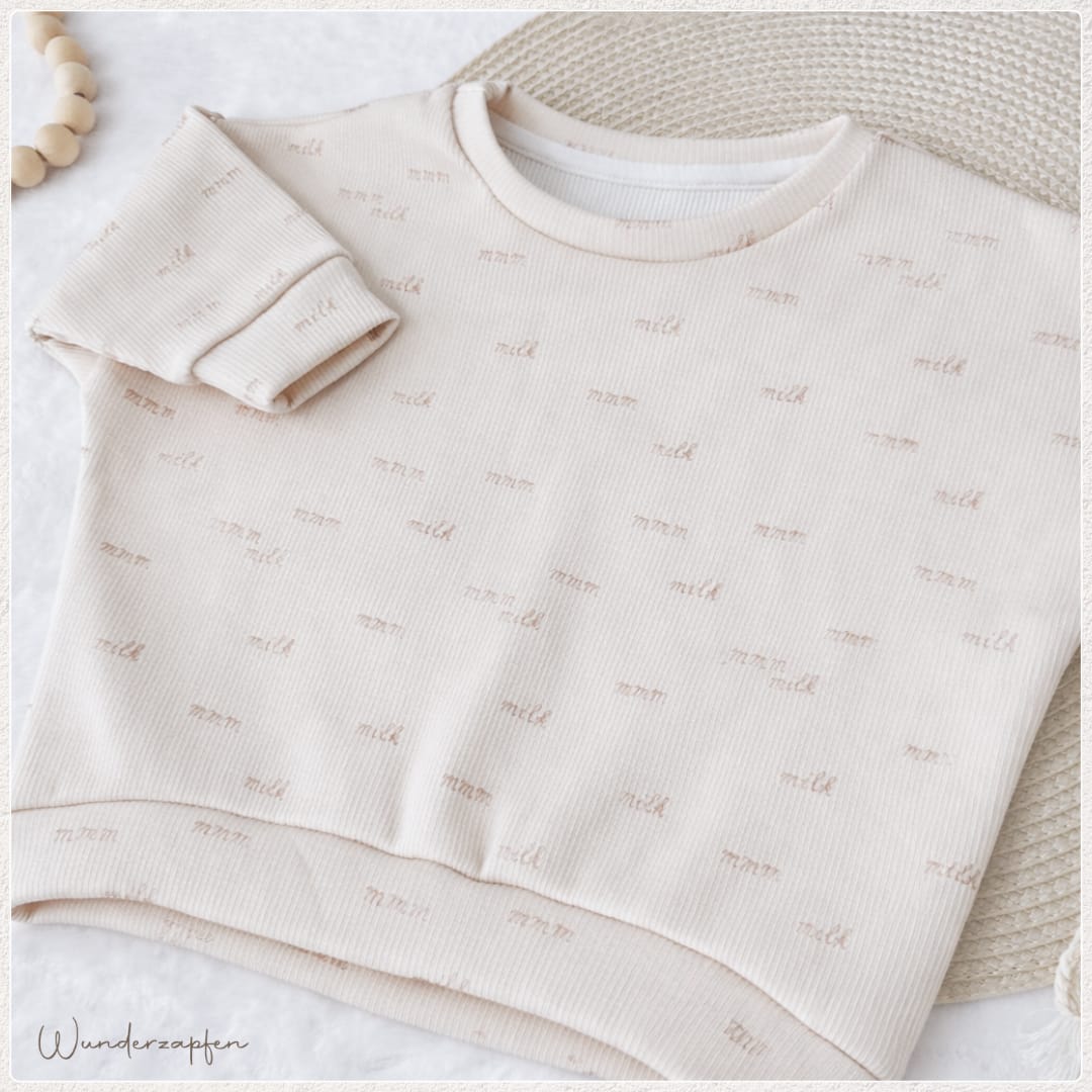 Oversized Sweater *Milk hell* - Wunderzapfen - 