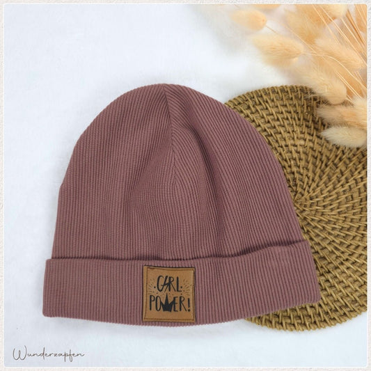 Beanie Ribjersey für KU 44 - 46cm - Wunderzapfen - 