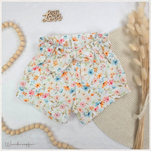 Musselin - Shorts *Blumenkonfetti* - Wunderzapfen - 