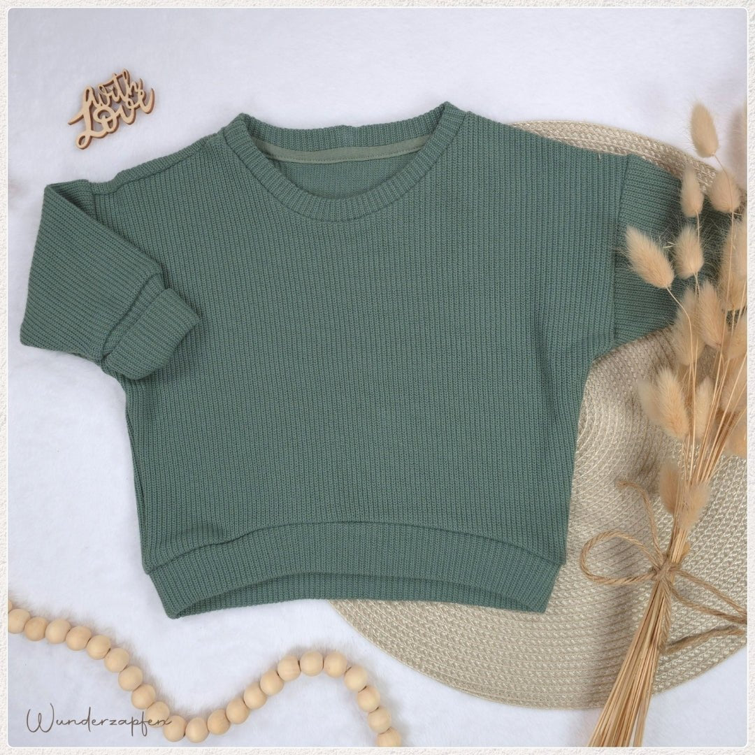 Sweater Levi *altmint* Gr. 68 - Wunderzapfen - 