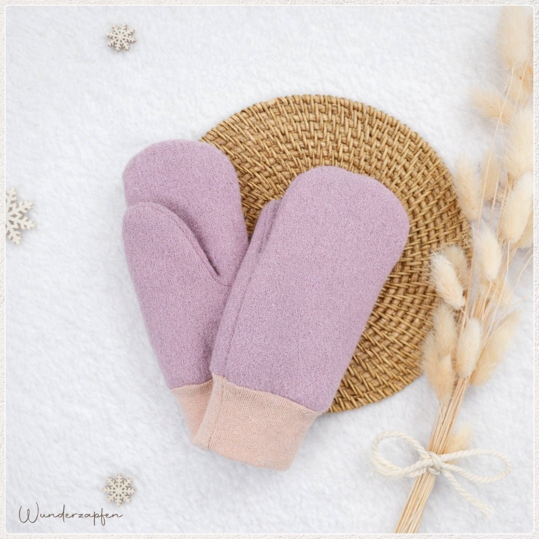 Fäustlinge *Altrosa* - Wunderzapfen - 