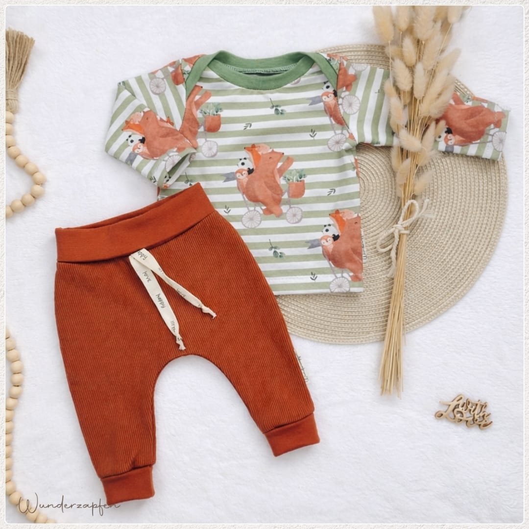 Langarmshirt *Waldtiere* - Wunderzapfen - 