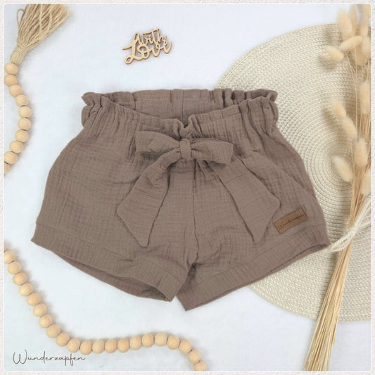 Musselin - Shorts *Taupe* - Wunderzapfen - 