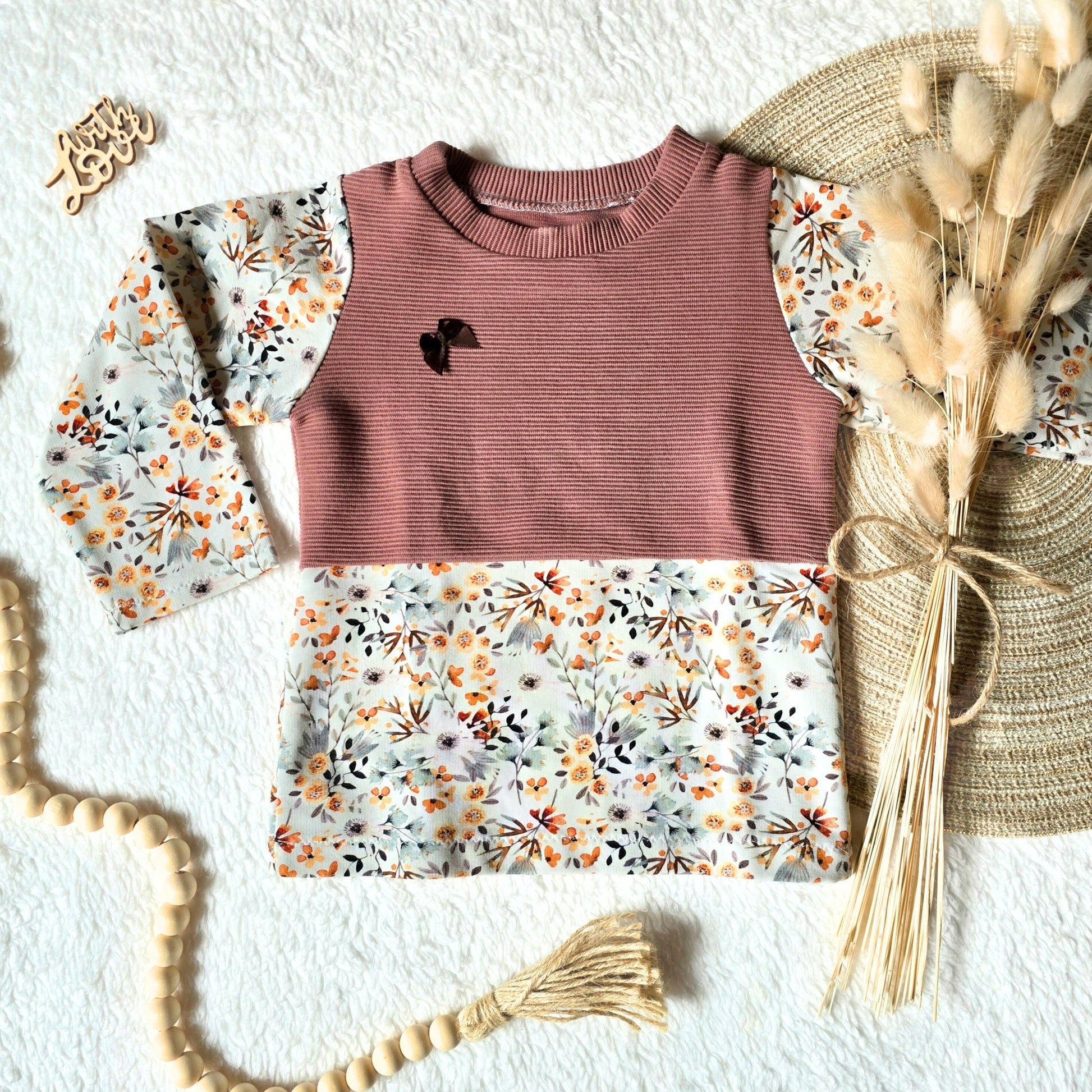 Langarm - Shirt *Clay Flower* - Wunderzapfen - 