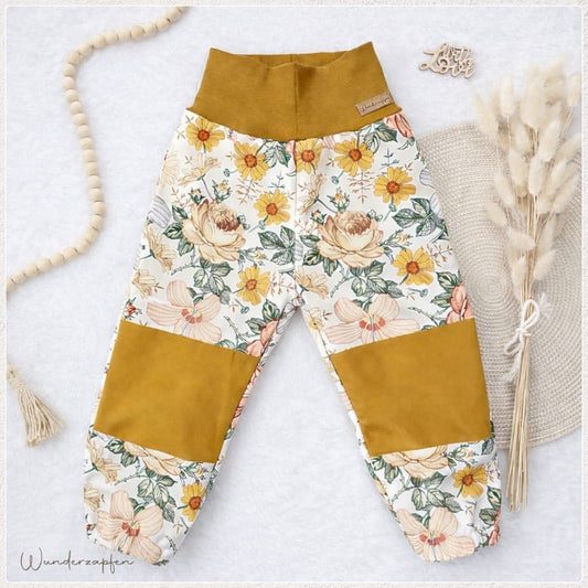 Softshell - Bundhose *Vintage Blumen* - Wunderzapfen - 