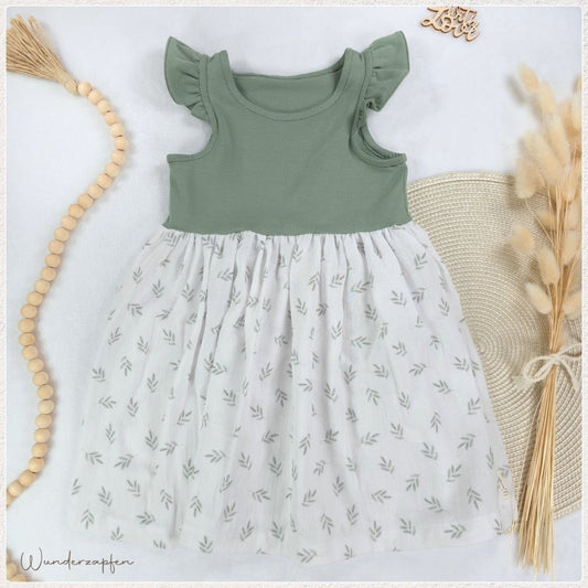 Sommerkleid *Zweiglein* Gr. 86 - Wunderzapfen - 