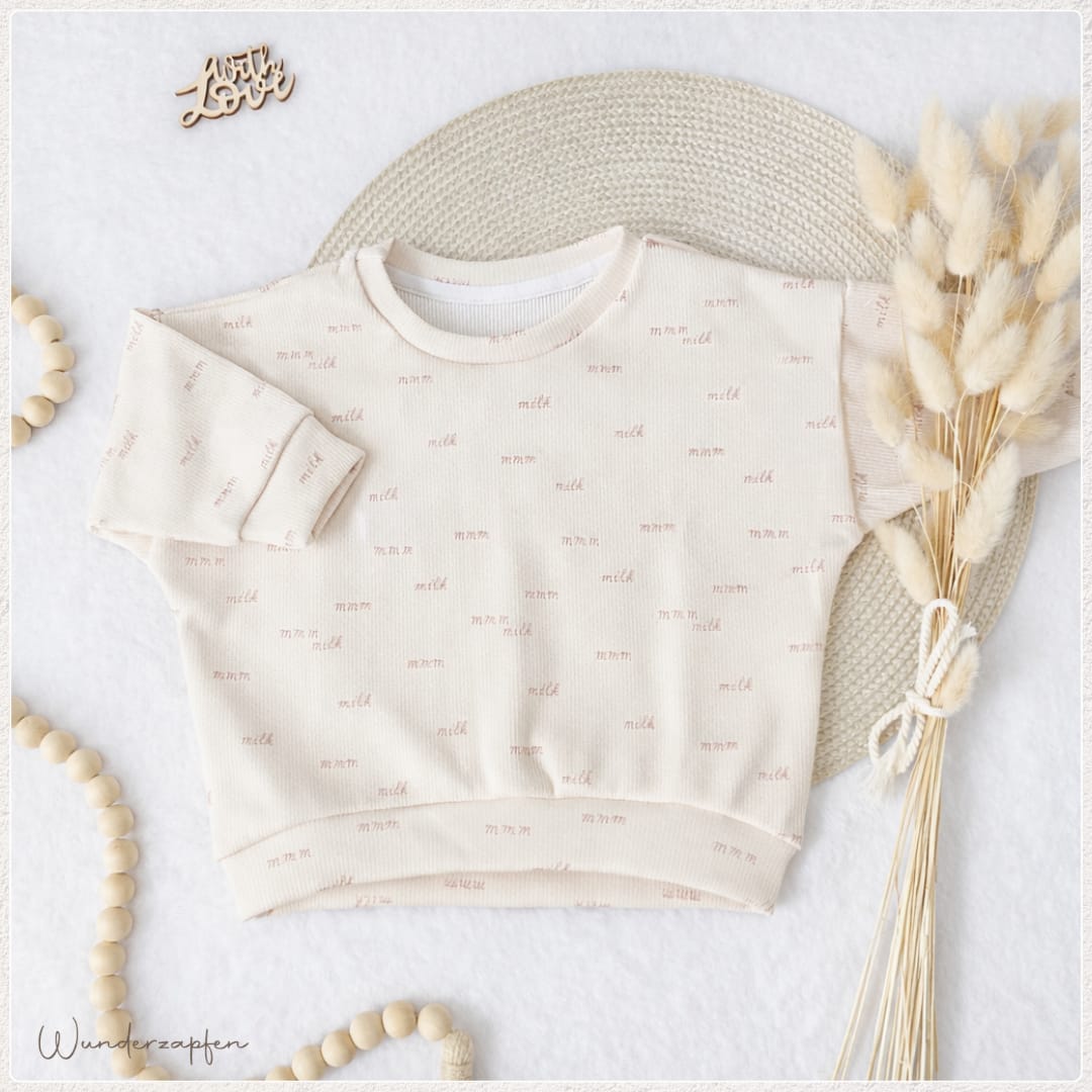 Oversized Sweater *Milk hell* - Wunderzapfen - 