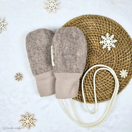 Babyhandschuhe *Hellbeige* - Wunderzapfen - 