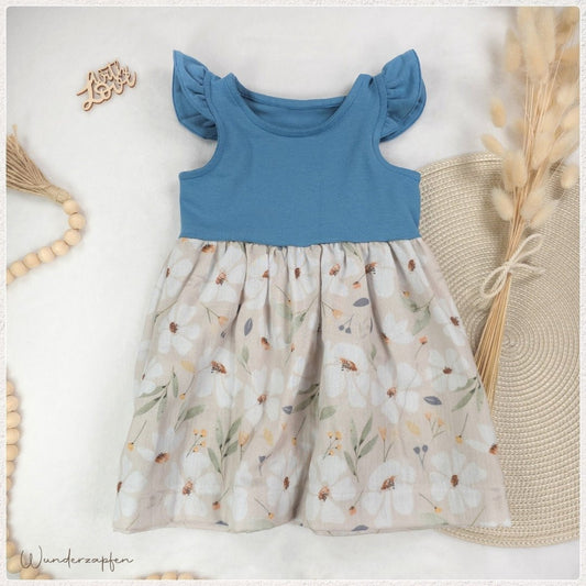 Sommerkleid *Blue Orchid* Gr. 80 - Wunderzapfen - 