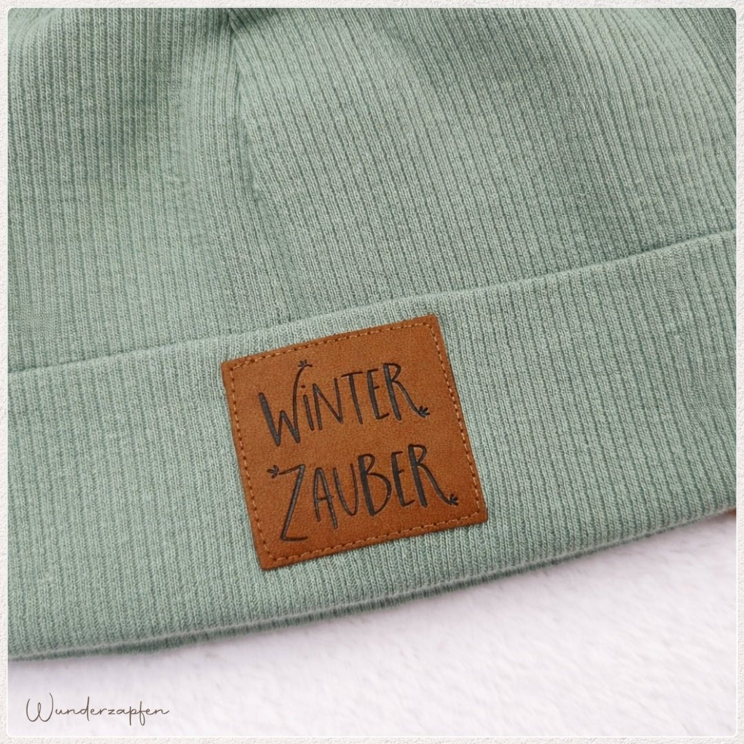 Mütze Feinripp *Salbei* - Wunderzapfen - 