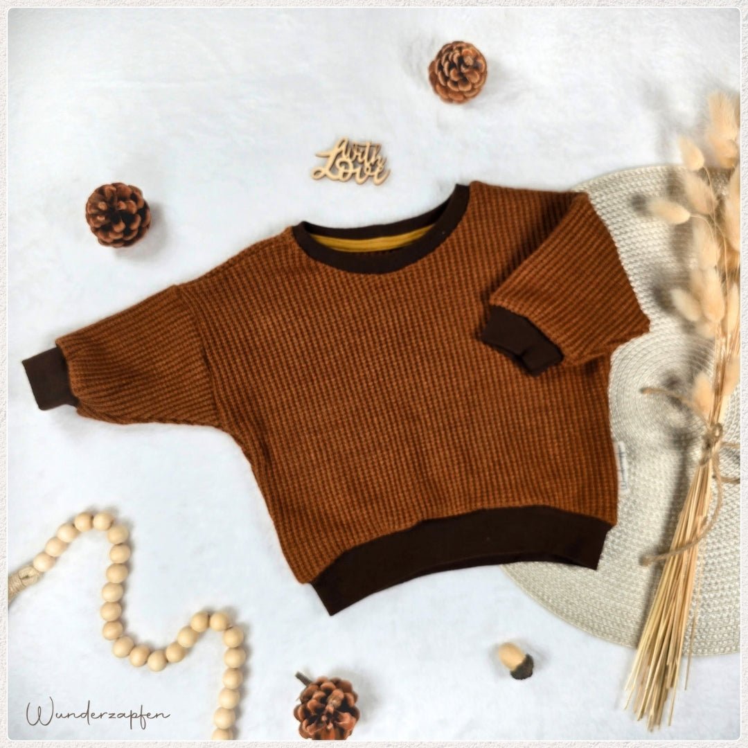 Oversized Sweater *Strick* Gr. 62 - Wunderzapfen - 