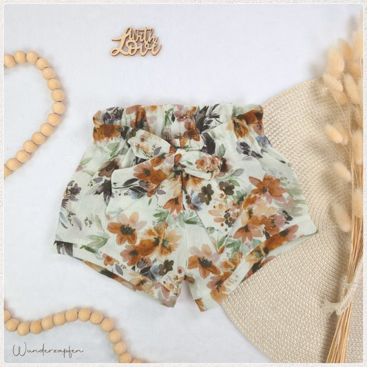 Musselin - Shorts *Garden* - Wunderzapfen - 