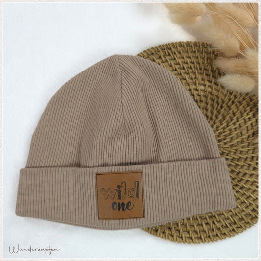 Beanie Ribjersey für KU 42 - 45cm - Wunderzapfen - 